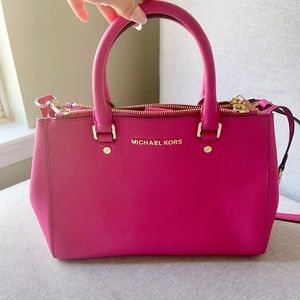 Michael Kors Selma Saffiano Leather Medium Satchel